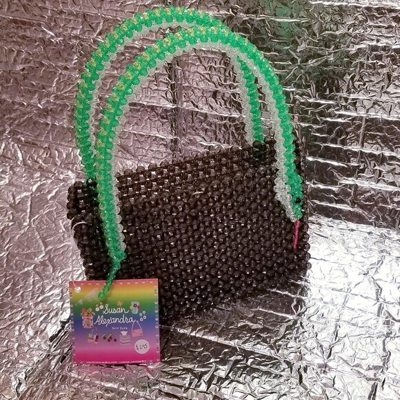NWT 2020 Susan Alexandra New York Serpent Beaded Bag - Picture 8 of 9